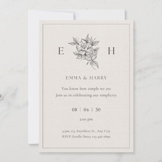 wedding invitation (Front)