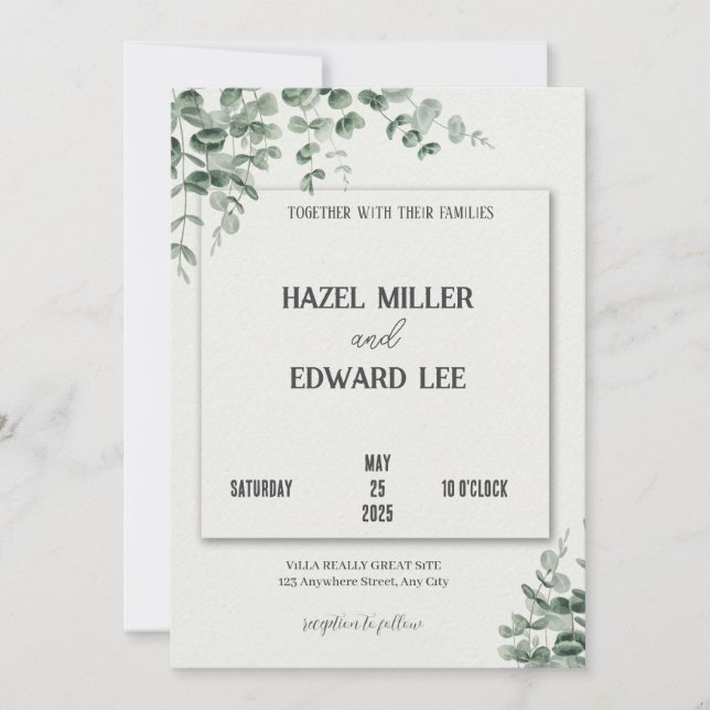 wedding invitation (Front)