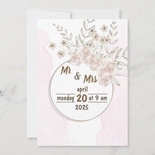 Wedding invitation