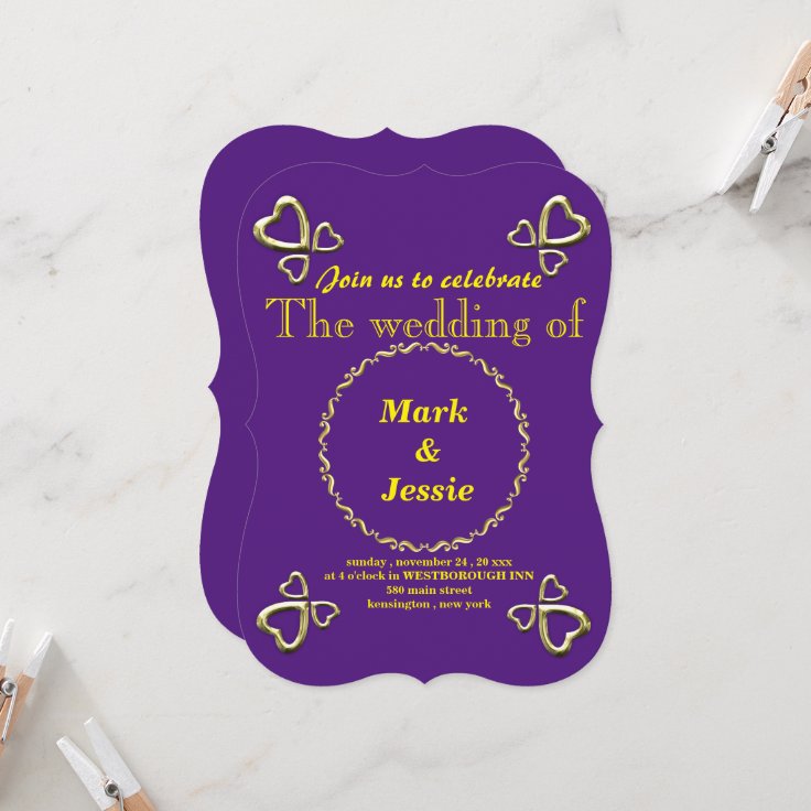 Wedding invitation Zazzle
