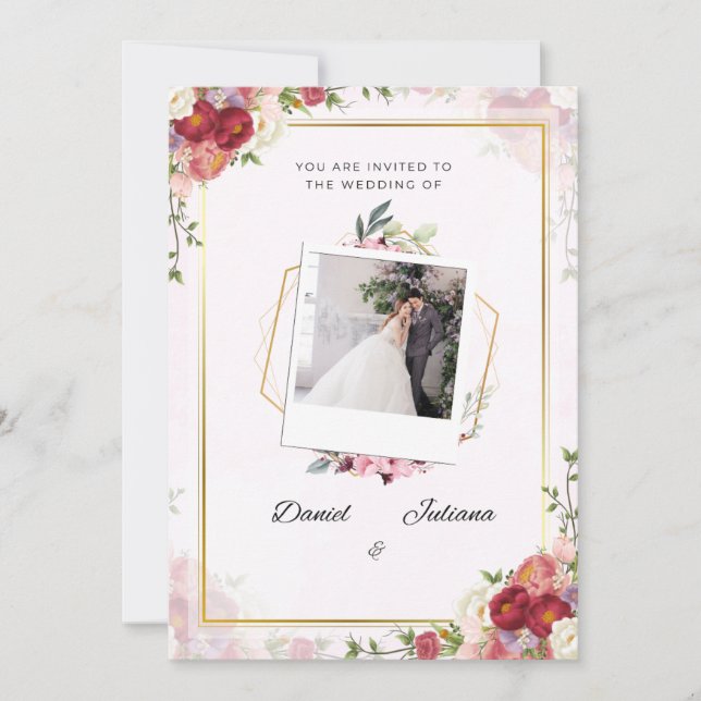 wedding invitation  (Front)