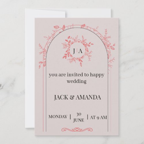 wedding invitation