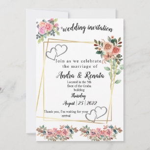 Wedding invitation 