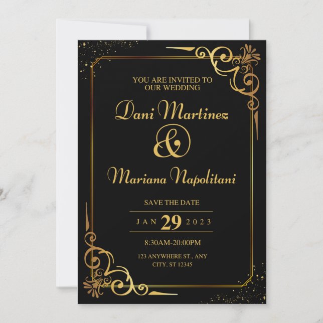 Wedding invitation  (Front)