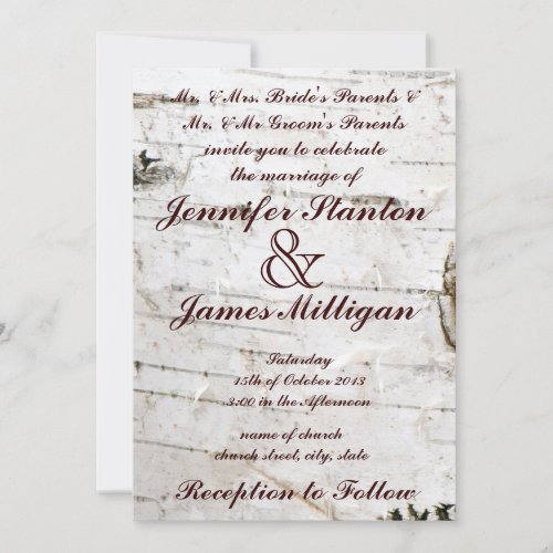 Wedding invitation