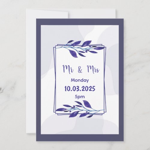 Wedding invitation