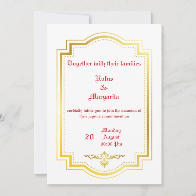 wedding invitation (Front)