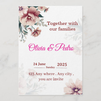 Wedding invitation