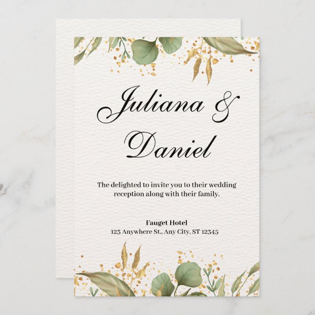 Wedding Invitation (Front/Back)