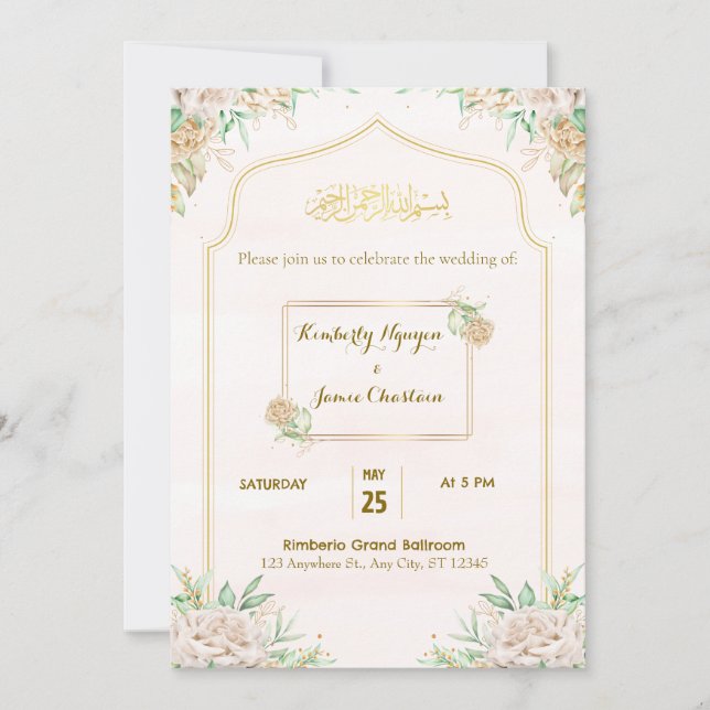 wedding invitation (Front)