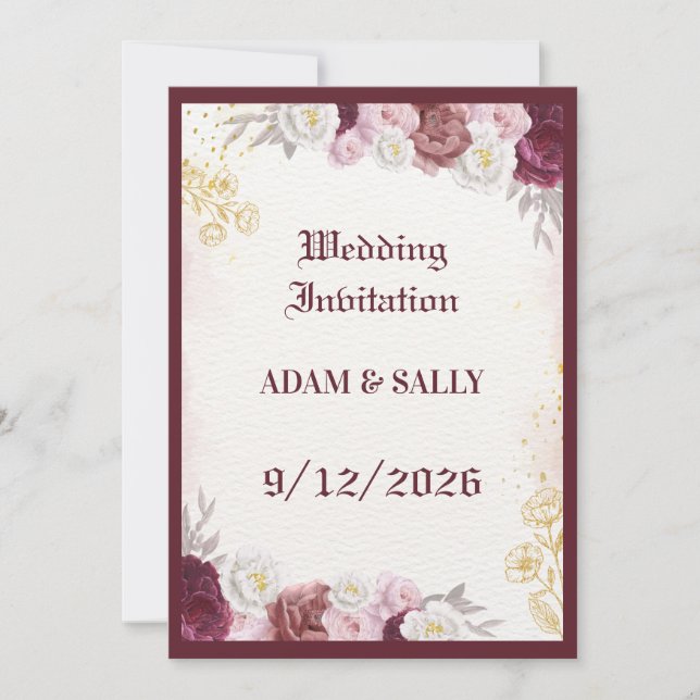 wedding invitation (Front)