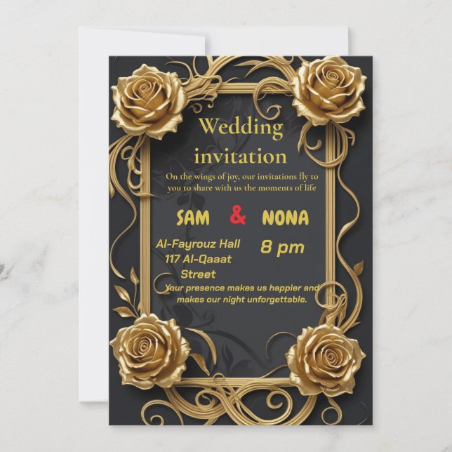 wedding invitation (Front)