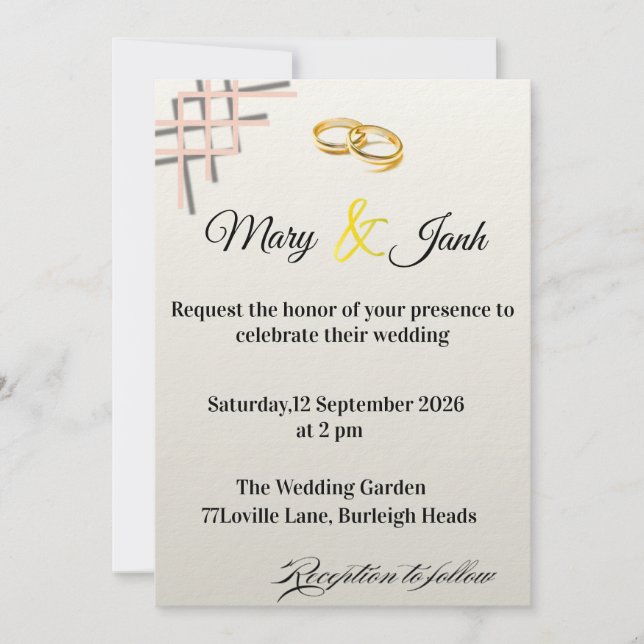 Wedding Invitation (Front)