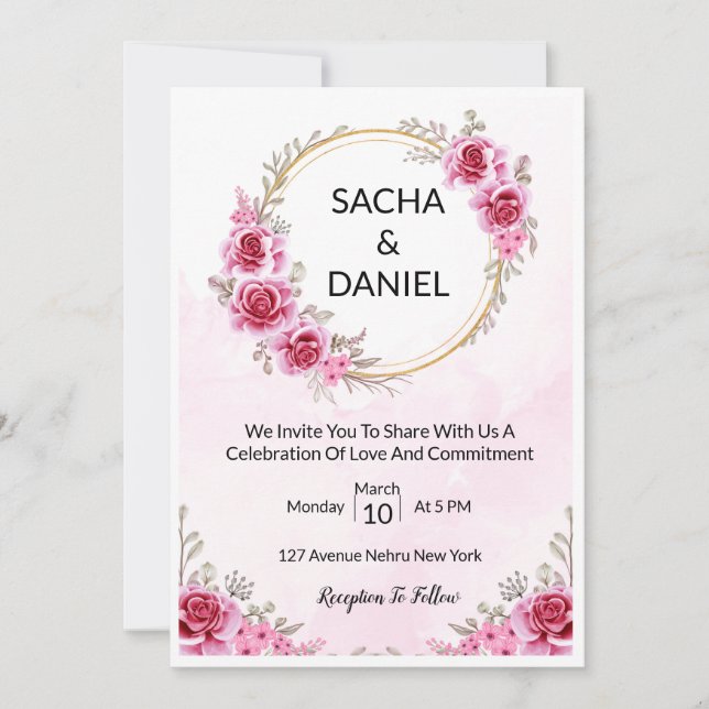 wedding invitation (Front)