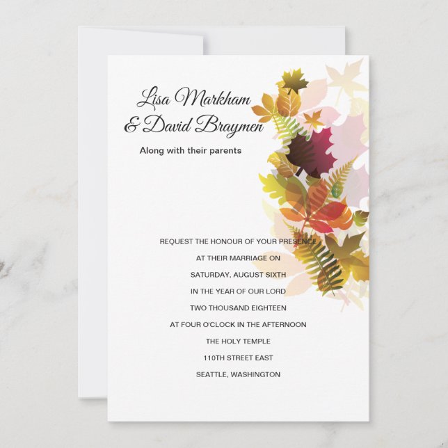 Wedding Invitation (Front)
