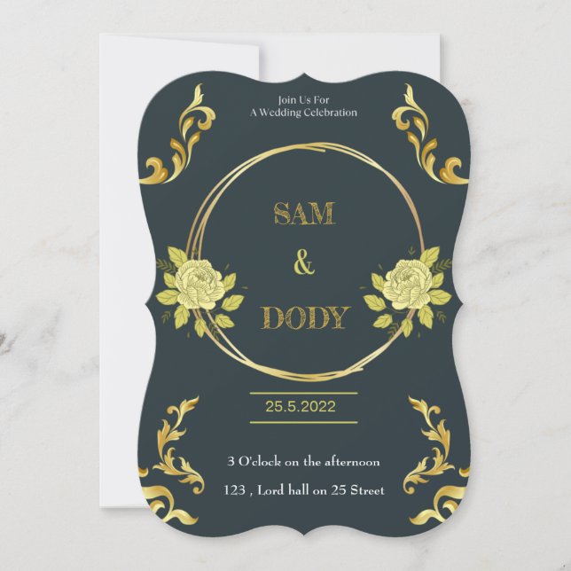 Wedding invitation  (Front)