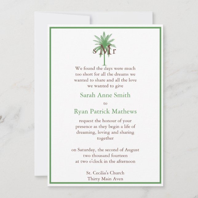 Wedding Invitation (Front)