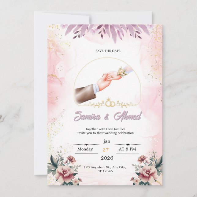 Wedding invitation  (Front)