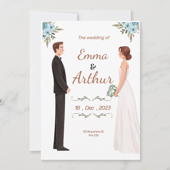  wedding invitation  (Front)