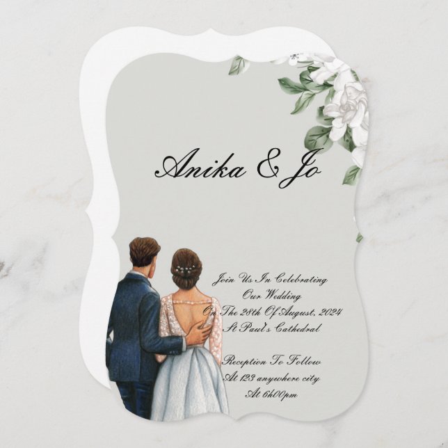 wedding invitation (Front/Back)
