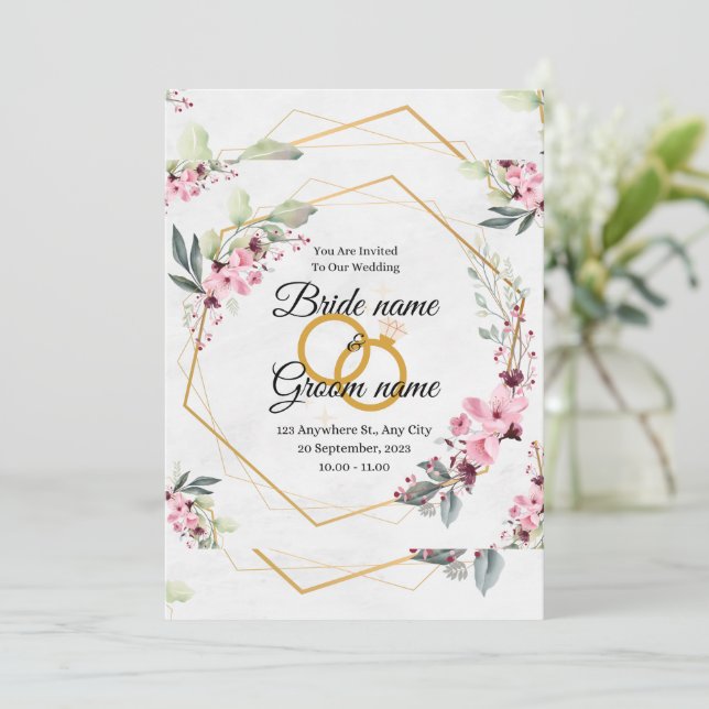 wedding invitation (Standing Front)