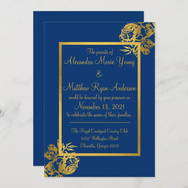 Wedding Invitation (Front/Back)