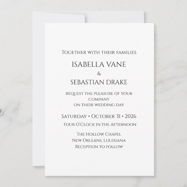 Wedding  invitation (Front)