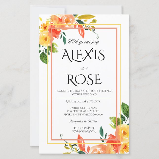 Wedding invitation (Front)