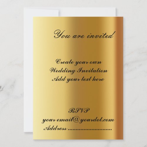 Create your own Wedding Invitation 2