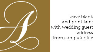 wedding guest return address labels zazzle