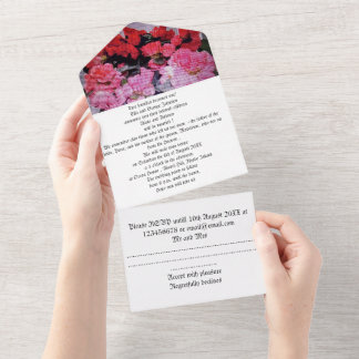 Wedding invitation all in one Azaleea Photo