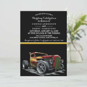 Wedding Invitation and Hot Rod