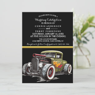 Wedding Invitation and Hot Rod