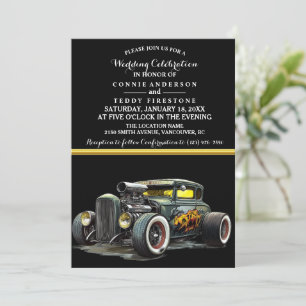 Wedding Invitation and Hot Rod