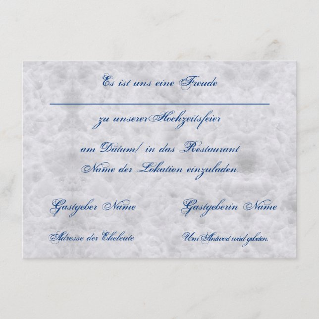 Wedding Invitation Announcement (Front)