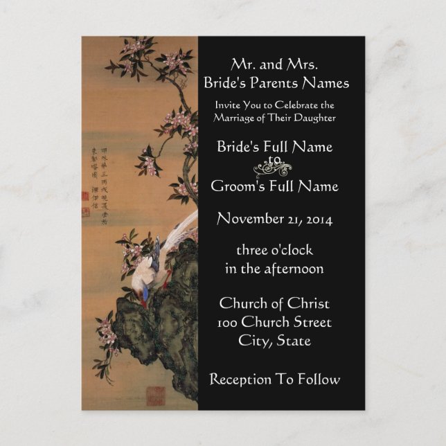 Wedding Invitation Artist Hiroshige Utagawa (Front)