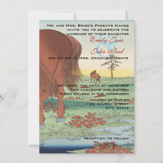 Wedding Invitation Artist Hiroshige Utagawa