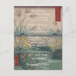 Wedding Invitation Artist Hiroshige Utagawa Postcard