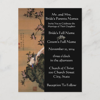 Wedding Invitation Artist Hiroshige Utagawa Postcard