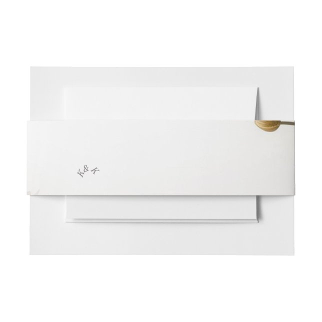 Wedding Invitation Belly Band (Front Example)