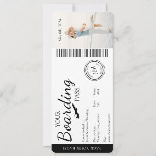 Wedding Invitation- Boarding Pass Invitation