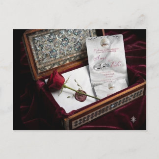 Wedding Invitation Box | Elegant Keepsake Box for Postcard