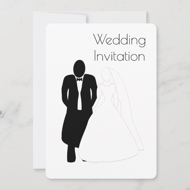 Wedding Invitation Bride Groom (Front)