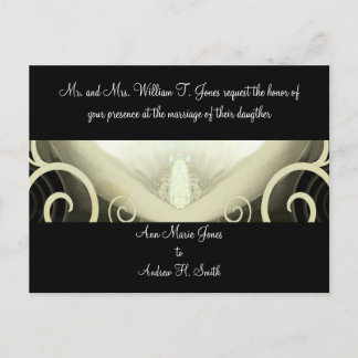 Wedding Invitation Cala Lily Postcard