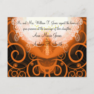 Wedding Invitation Cala Lily Postcard