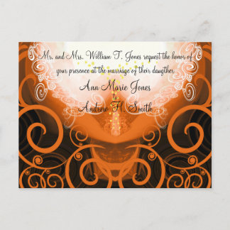 Wedding Invitation Cala Lily Postcard
