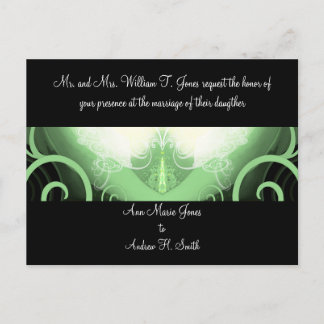 Wedding Invitation Cala Lily Postcard
