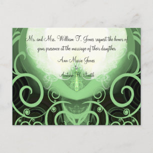 Wedding Invitation Cala Lily Postcard