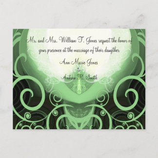 Wedding Invitation Cala Lily Postcard