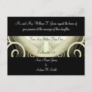 Wedding Invitation Cala Lily Postcard